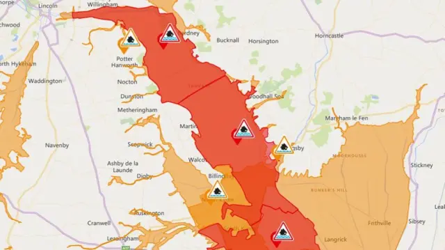 Flood map