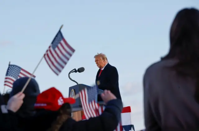 Trump speak at Joint Base Andrews