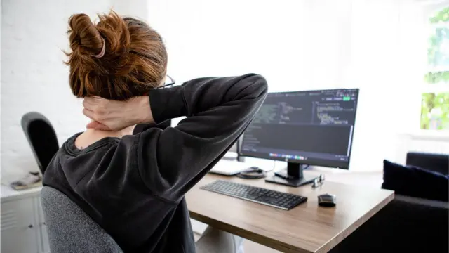 Woman at desk