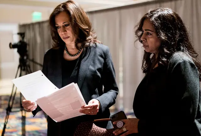 Kamala Harris and her sister Maya