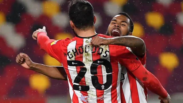 Brentford celebrate