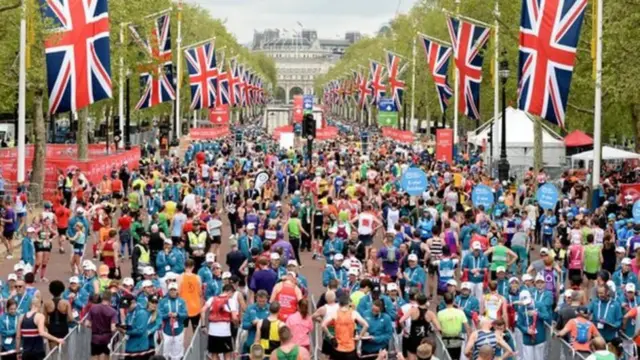 The 2019 race, pictured above, was started by a record 42,906 people