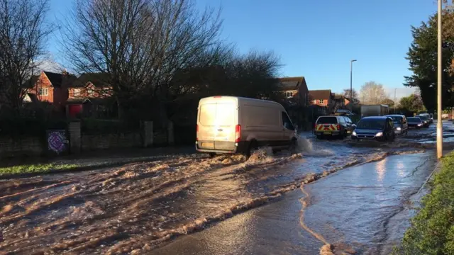 Flooding on Holme Lacy Road