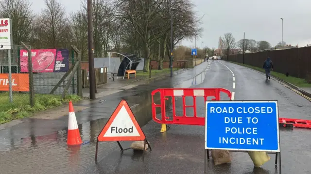 A closed road