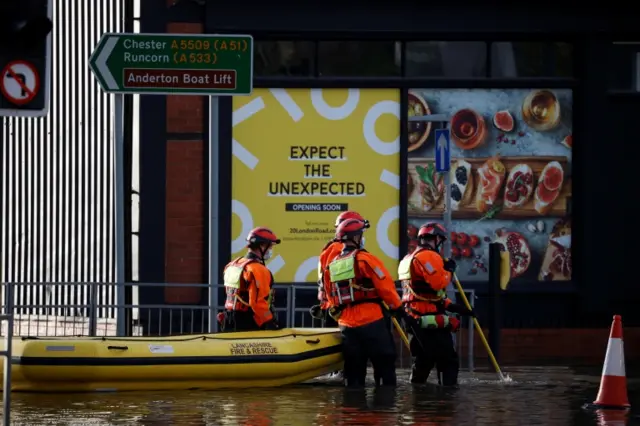 Flooding in Northwich