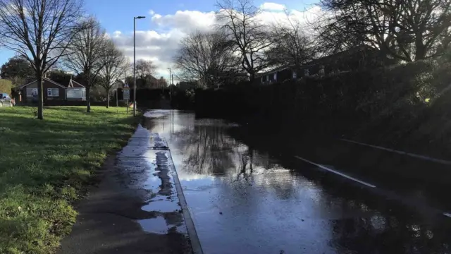 Flooding on Holme Lacy Road