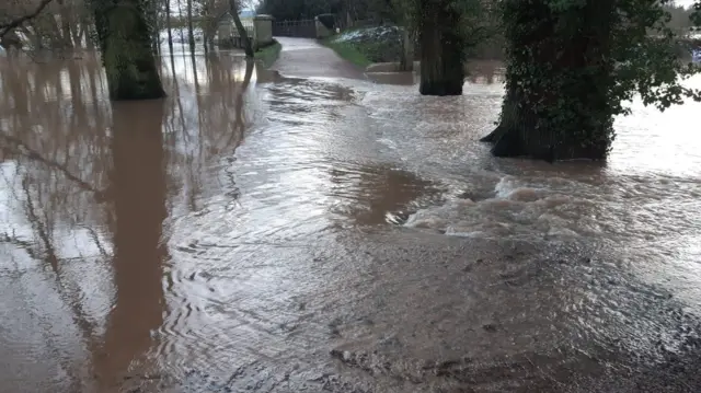 Flooding at Attingham Park