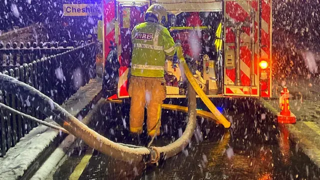 Firefighter last night in Shropshire