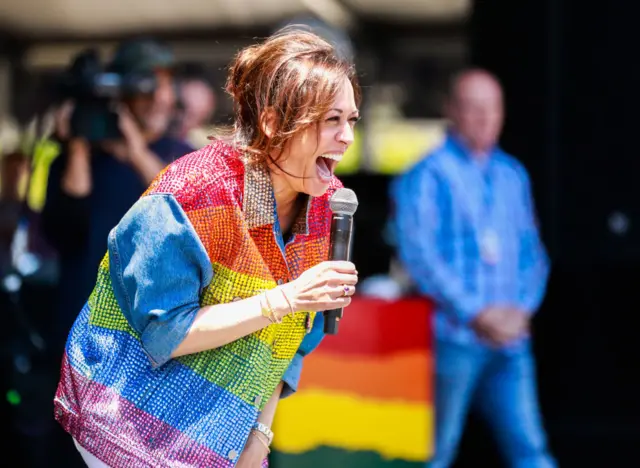 Vice-president Harris speaks at San Francisco's 2019 Gay Pride festival