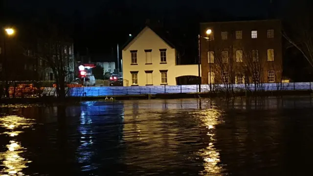 River level in Bewdley overnight