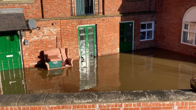 Water outside a property