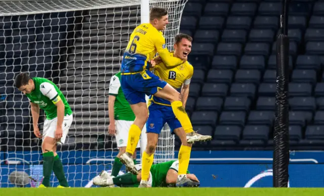 Jason Kerr celebrates the opener