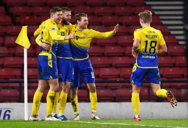 St Johnstone celebrate