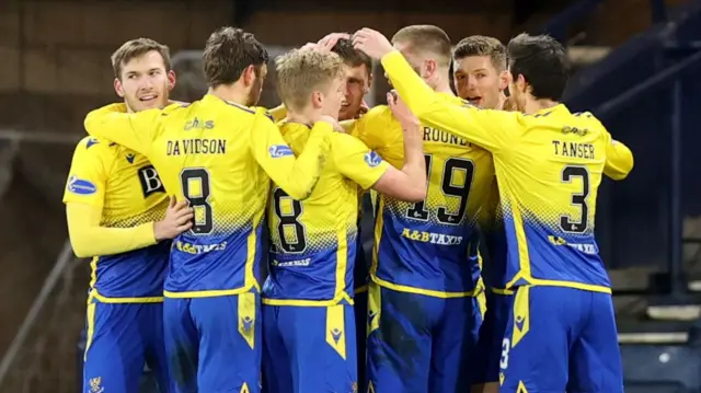 St Johnstone celebrate