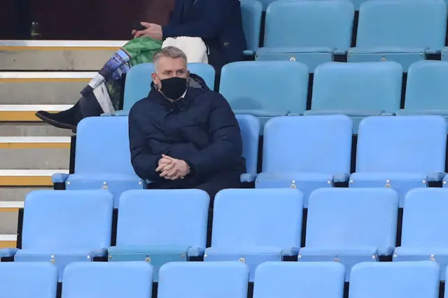 Dean Smith in the stand