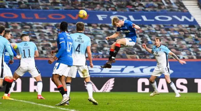 Rangers' Filip Helander scores