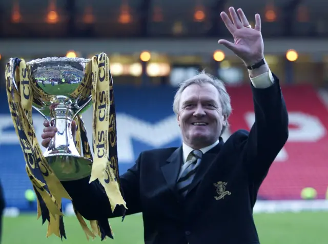 Davie Hay led Livingston to their first major trophy in 2004