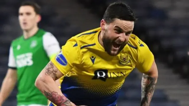 St Johnstone's Craig Conway celebrates scoring