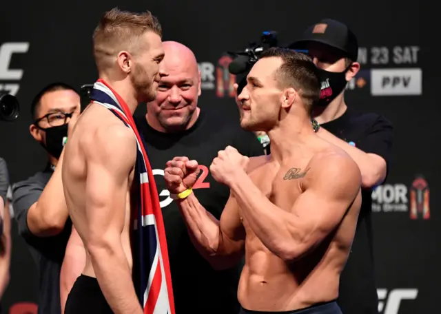 Michael Chandler and Dan Hooker