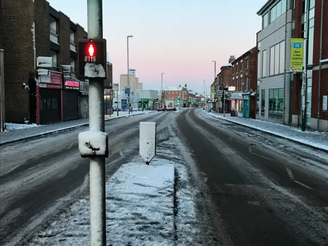 Alfreton Road snow