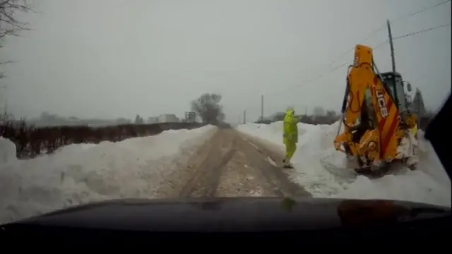 Snowy road