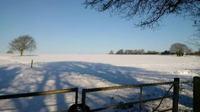 Snow in Kidderminster, Worcestershire