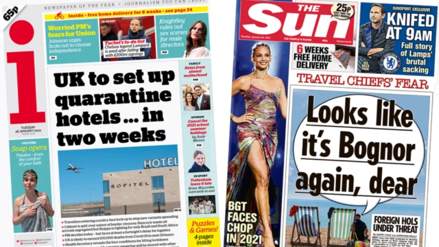 i and the Sun front pages