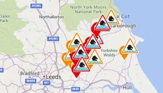 Flood warnings graphic