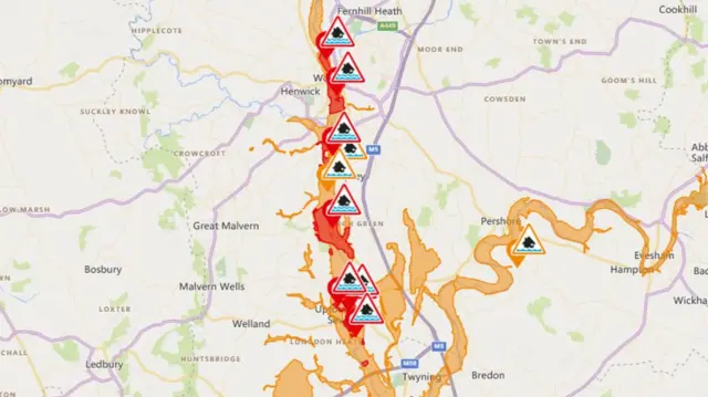 Flood map