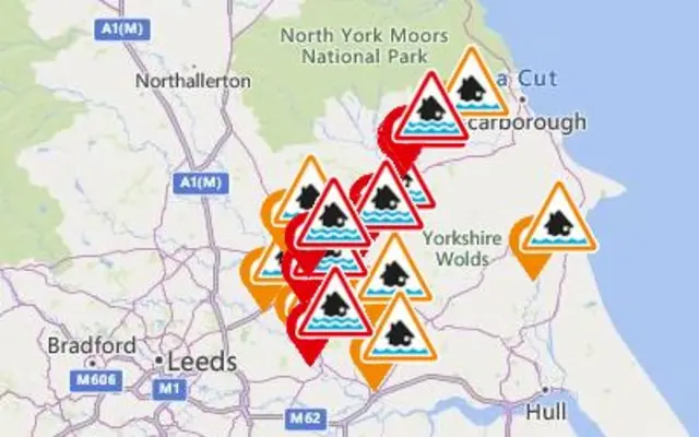 Flood warnings graphic