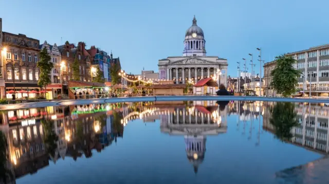 Old Market Square in Nottingham