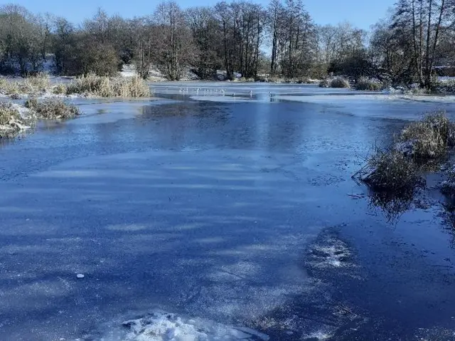 Frozen Essington pool