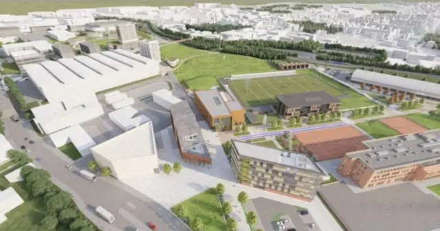 Artist's impression of Sheffield Olympic Legacy Park