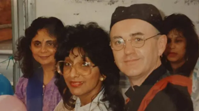 Sujata Barot with BBC Radio Leicester colleagues