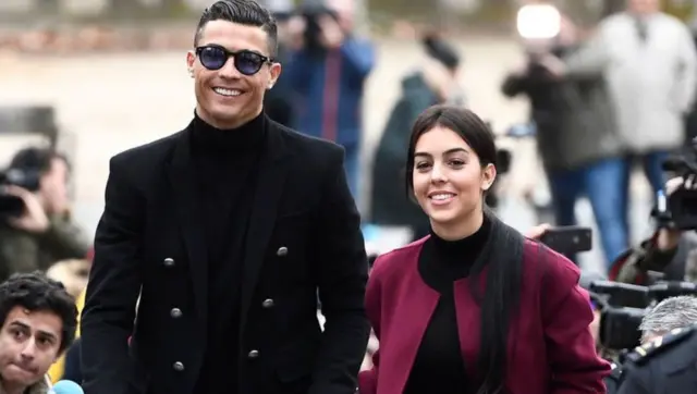 Cristiano Ronaldo and his girlfriend Georgina Rodriguez