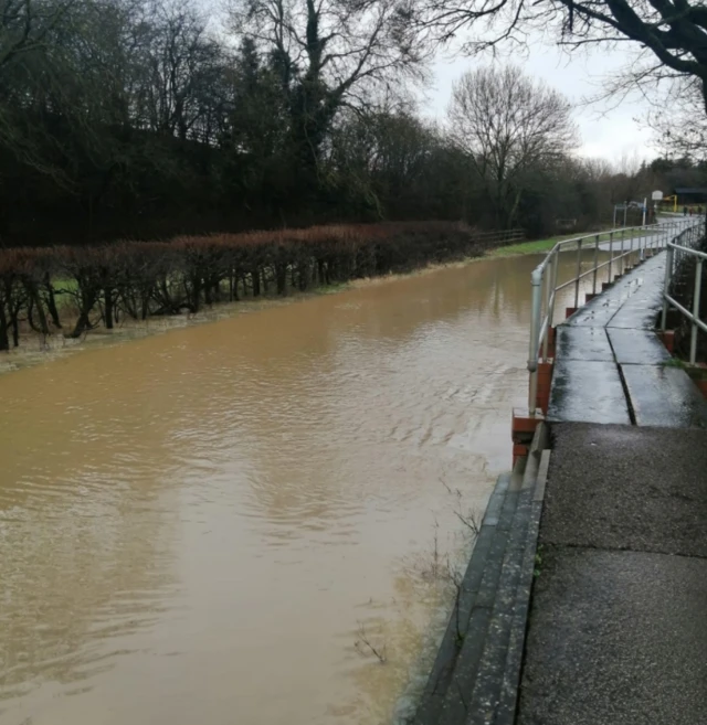 Flooded Countesthorpe Road