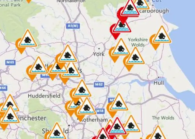 Flood warnings graphic