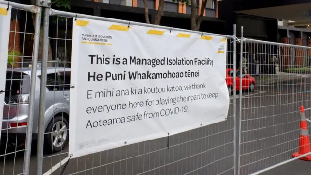 The incident happened at one of New Zealand's managed isolation hotels