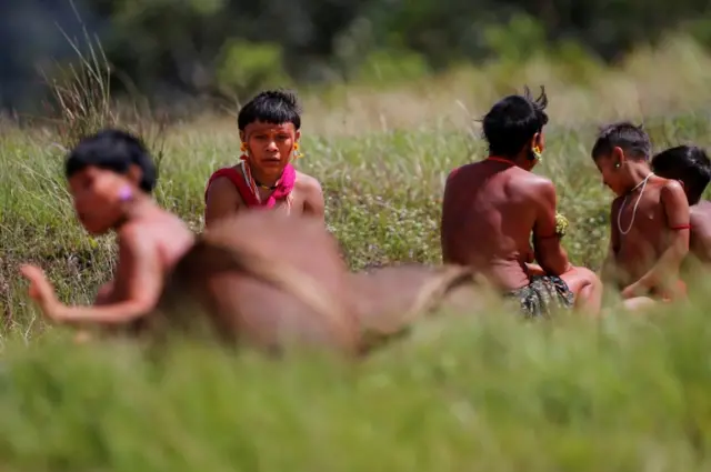 Indigenous people from Yanomami ethnic group are seen, amid the spread of the coronavirus disease on 1 July 2020
