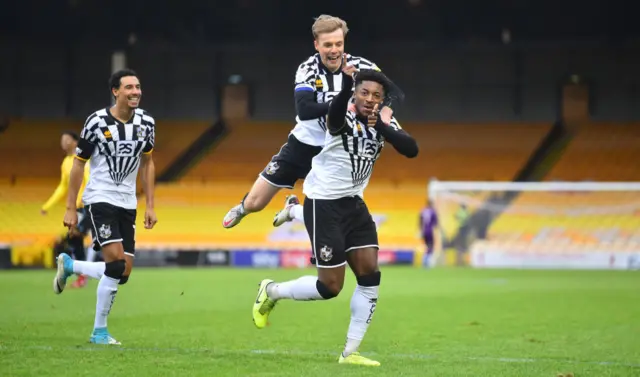 Port Vale celebrate