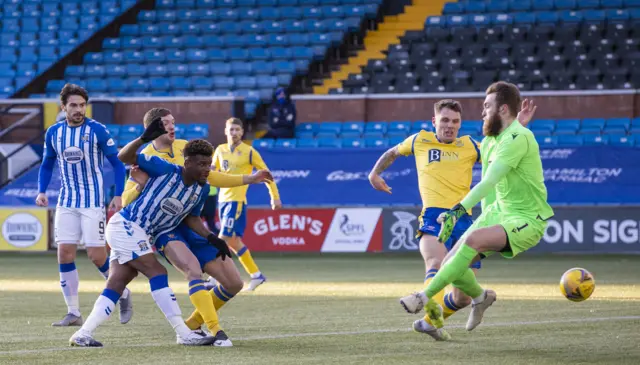 Aaron Tshibola makes it 2-0 to Kilmarnock