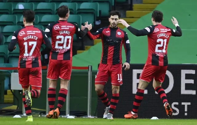 St Mirren followed up a 5-1 win at Tannadice with today's success at Celtic Park