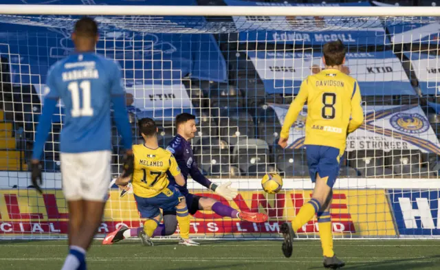 Guy Melamud gets the ball rolling for St Johnstone at Rugby Park