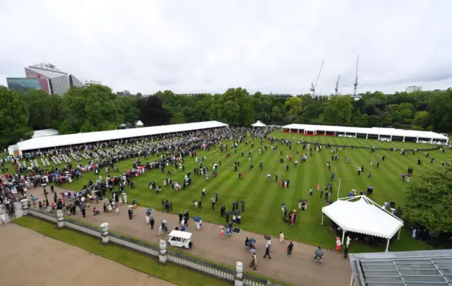 A Buckingham Palace garden party in 2019