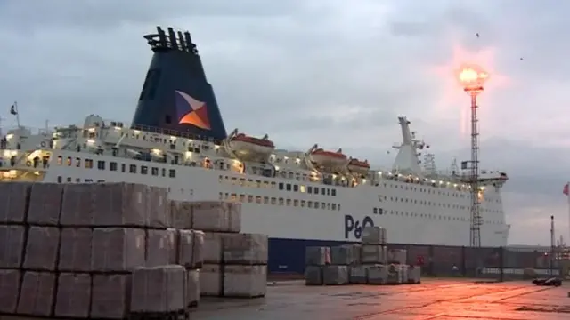 Hull-Zeebrugge P&O ferry