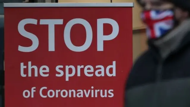 Stop Covid sign