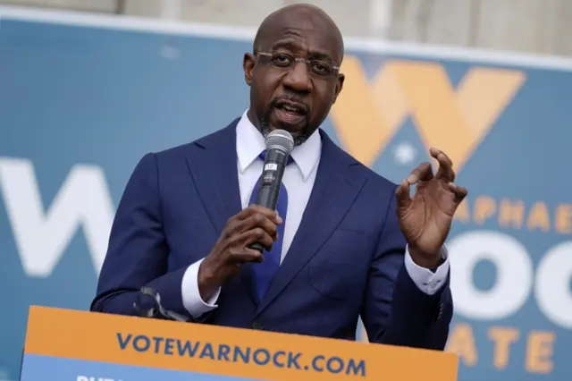 Democratic Senate candidate Raphael Warnock