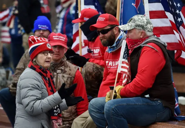 Most members of the crowd have been seen not wearing masks, despite the raging pandemic