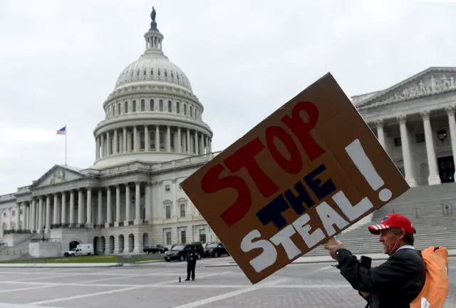 Stop the Steal sign at Congress