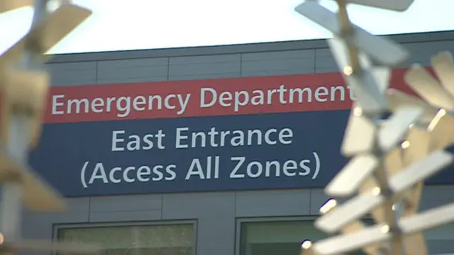 Sign for New Cross' A&E department